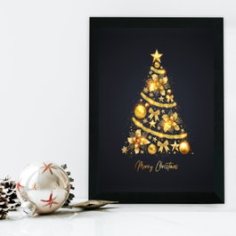Wallity Cuadro Decorativo Enmarcado en MDF Multicolor 24 x 29 cm